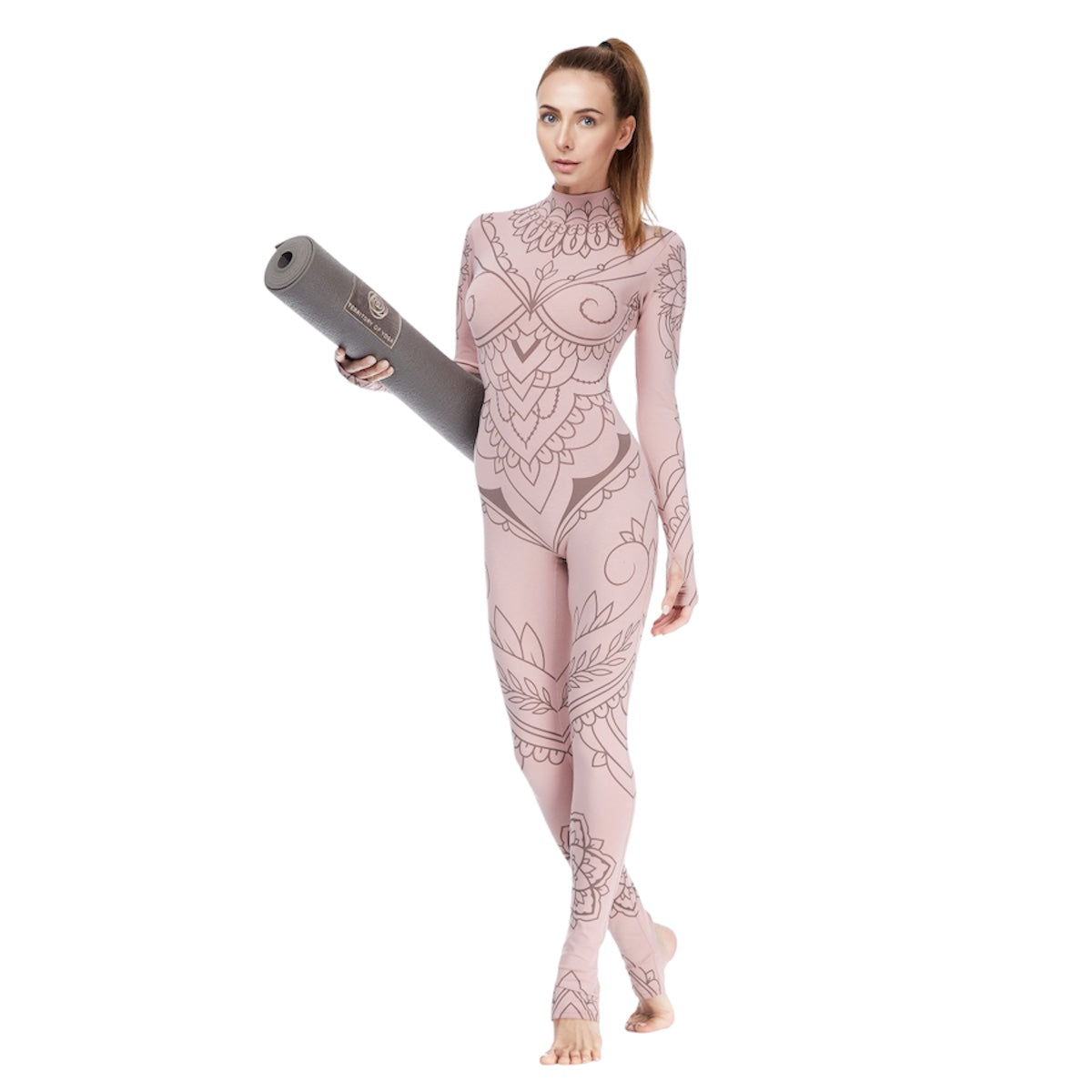 Mehndi Jumpsuit with Long Sleeves