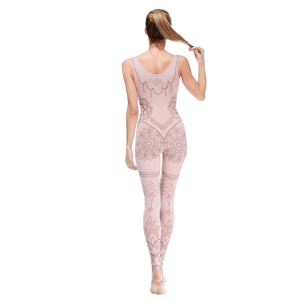 Mehndi Jumpsuit with Open Shoulders